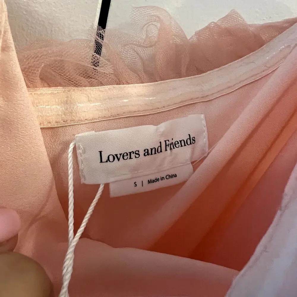 Elegant Pink Strapless Tulle Dress - Picture 5 of 7